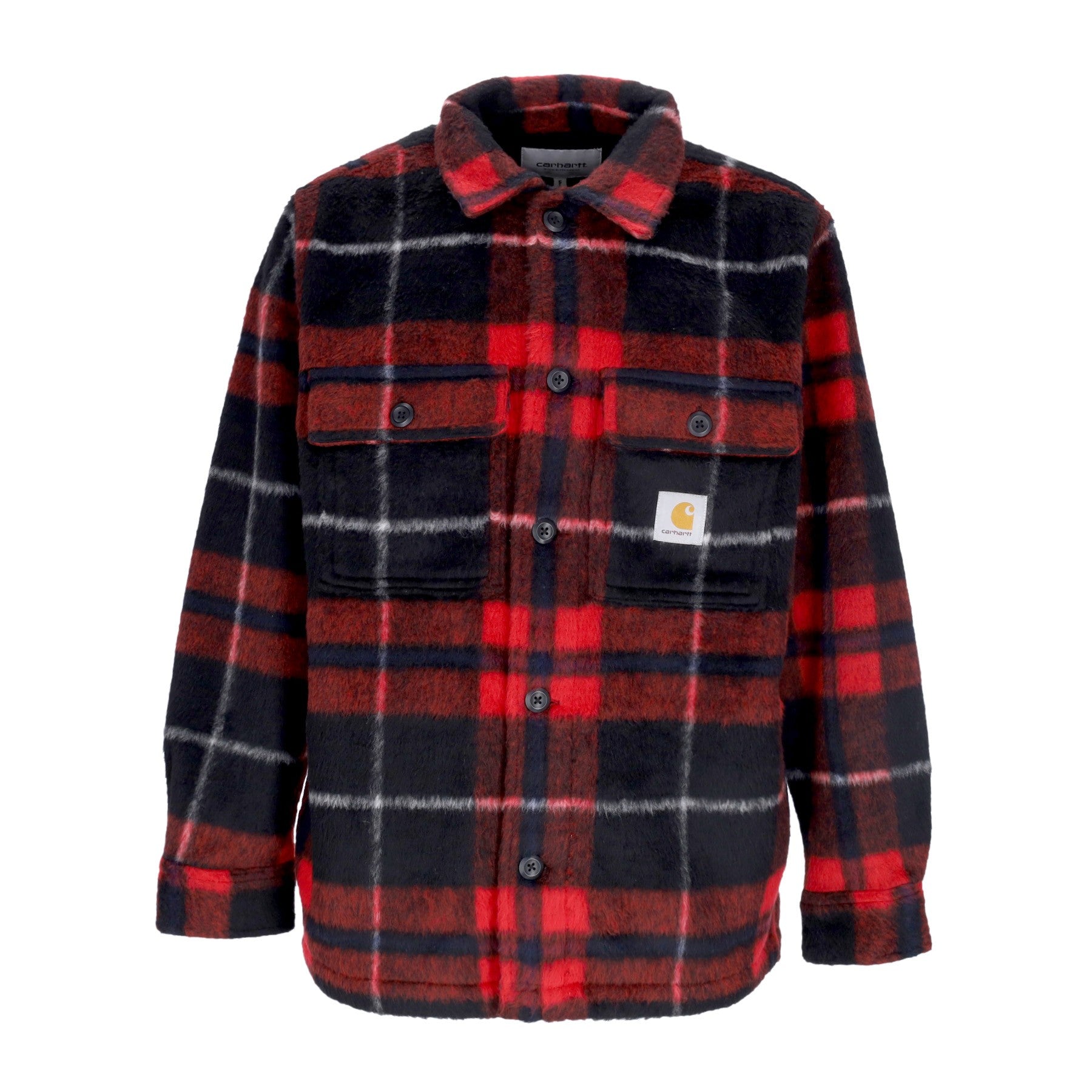 Carhartt Wip, Camicia Manica Lunga Uomo Manning Shirt, Manning Check/black/rocket