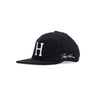 Huf, Cappellino Visiera Piatta Uomo Corduroy Classic H Snapback, Black