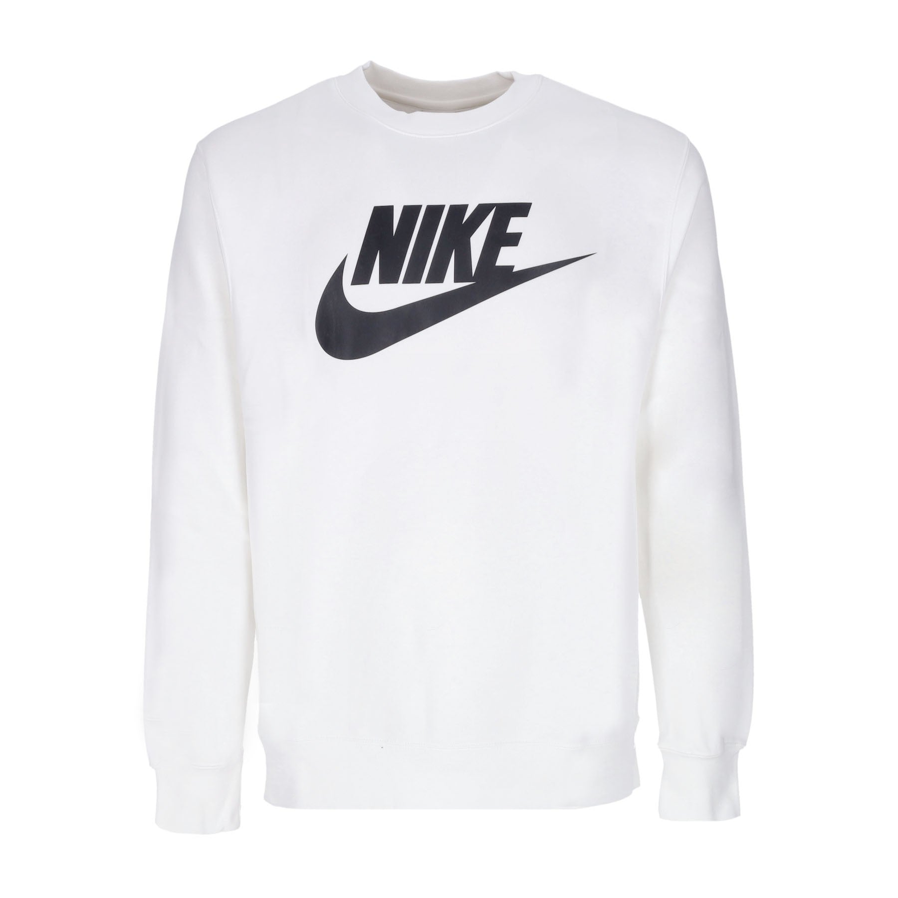 Nike, Felpa Girocollo Uomo Sportswear Club Bb Graphic Crew, White