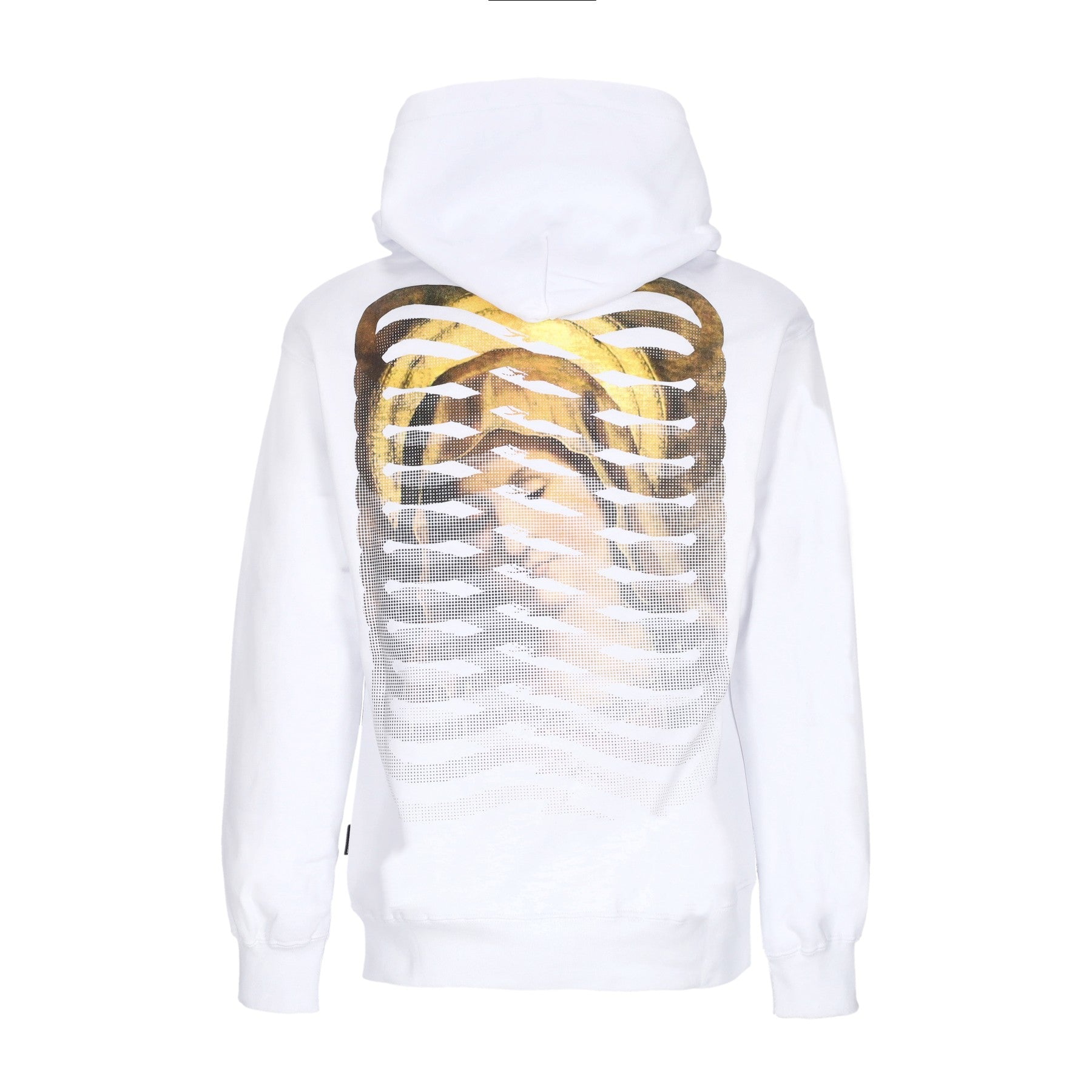 Propaganda, Felpa Cappuccio Uomo Ribs Virgin Hoodie, White