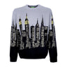 Huf, Maglione Uomo Skyline Crew Sweater, Light Blue