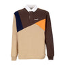 Huf, Polo Manica Lunga Uomo Mixed Up L/s Knit Polo, Khaki