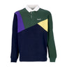 Huf, Polo Manica Lunga Uomo Mixed Up L/s Knit Polo, Navy