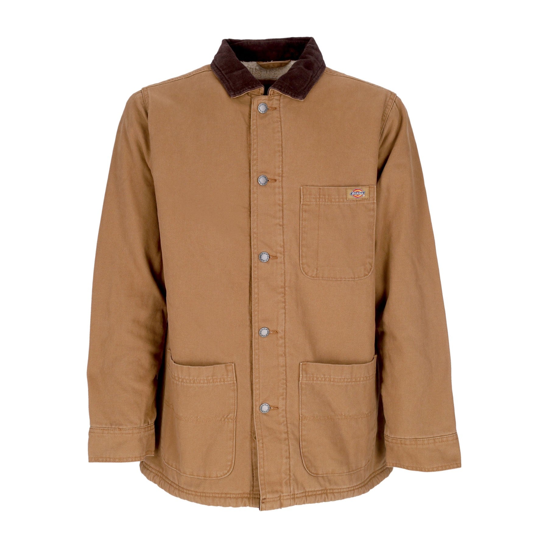 Dickies, Giacca Workwear Uomo Duck Canvas Chore Coat, Stone Washed Brown Duck