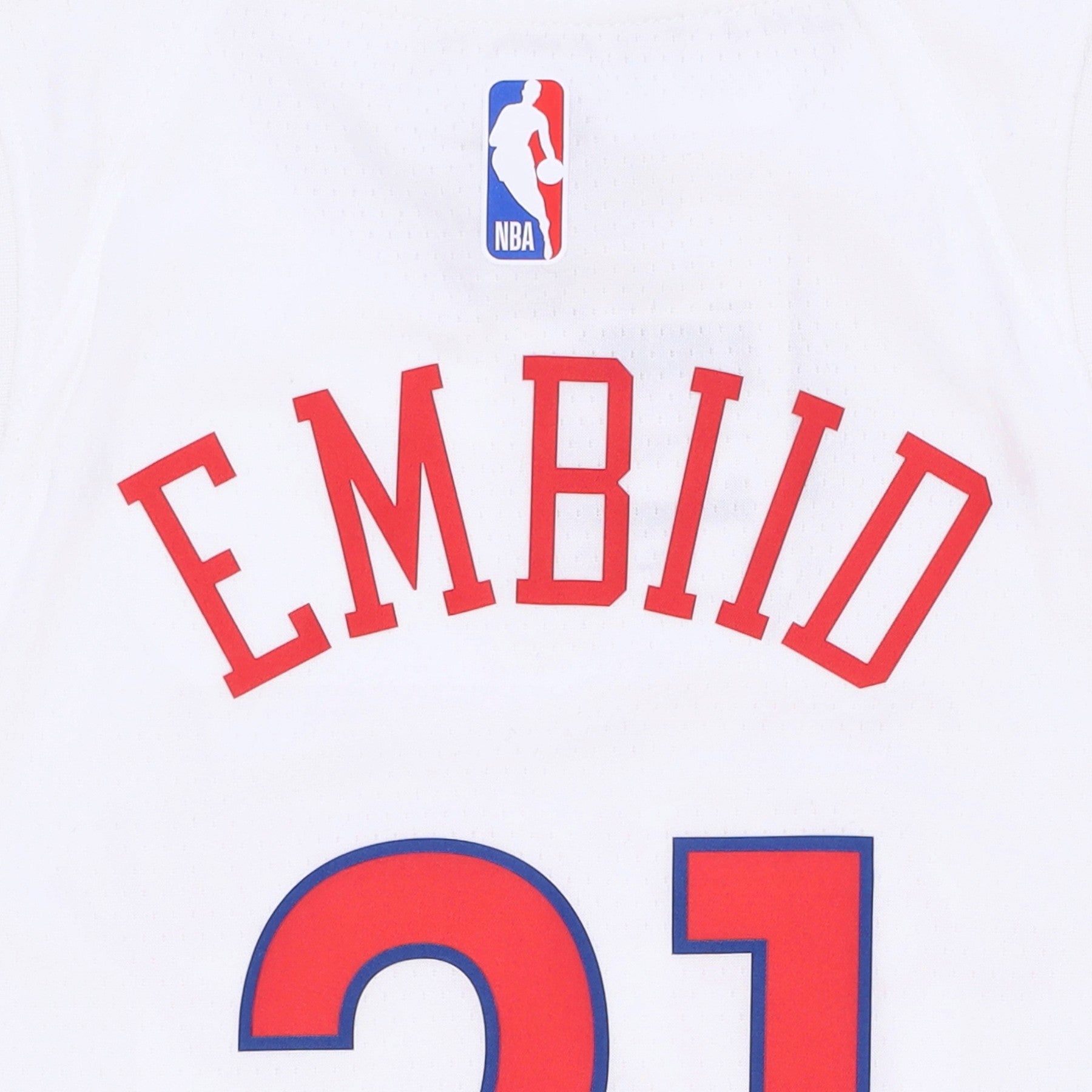 Canotta Basket Ragazzo Nba City Edition Swingman Jersey No 21 Joel Embiid Phi76e Original Team Colors