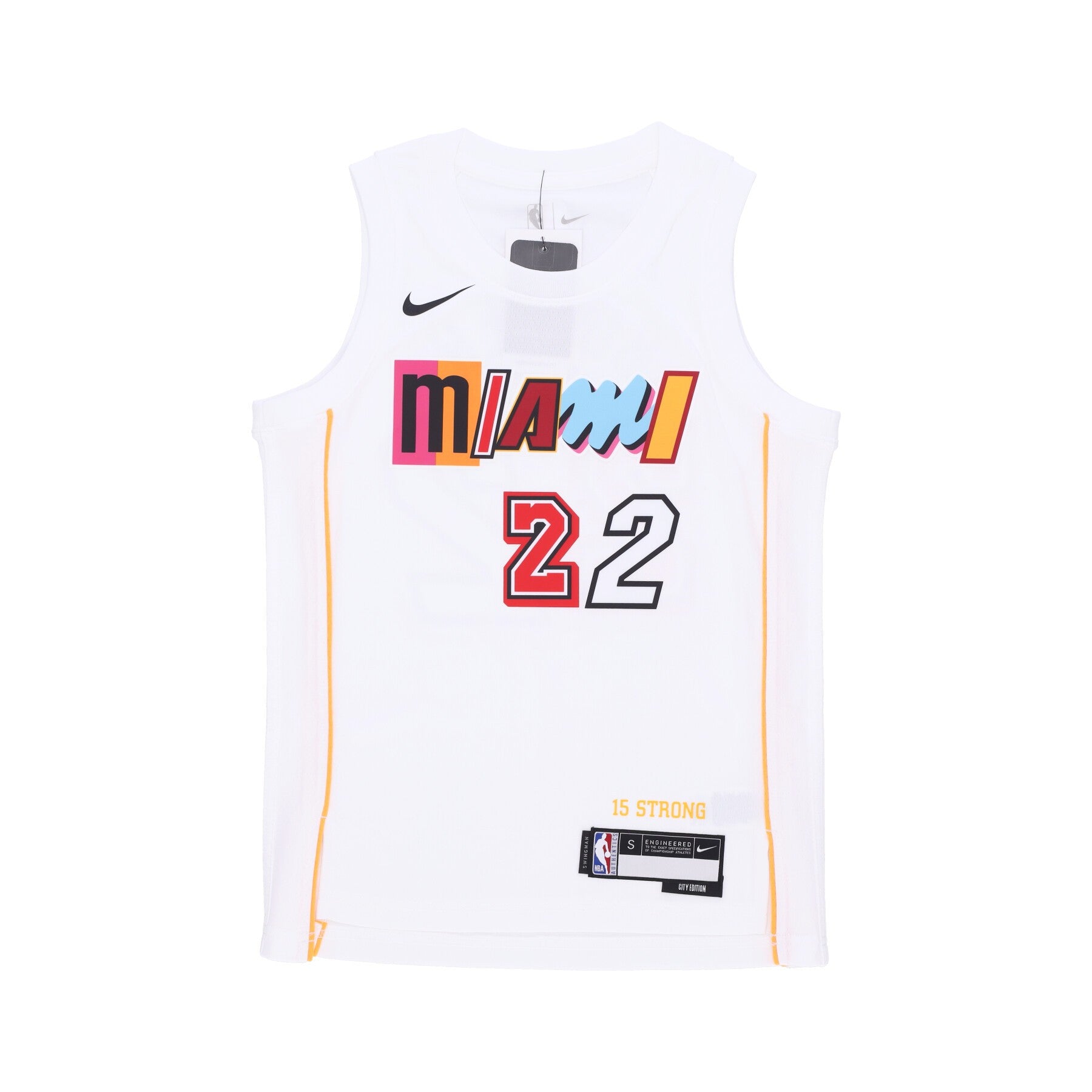 Nike Nba, Canotta Basket Ragazzo Nba City Edition Swingman Jersey No 22 Jimmy Butler Miahea, Original Team Colors