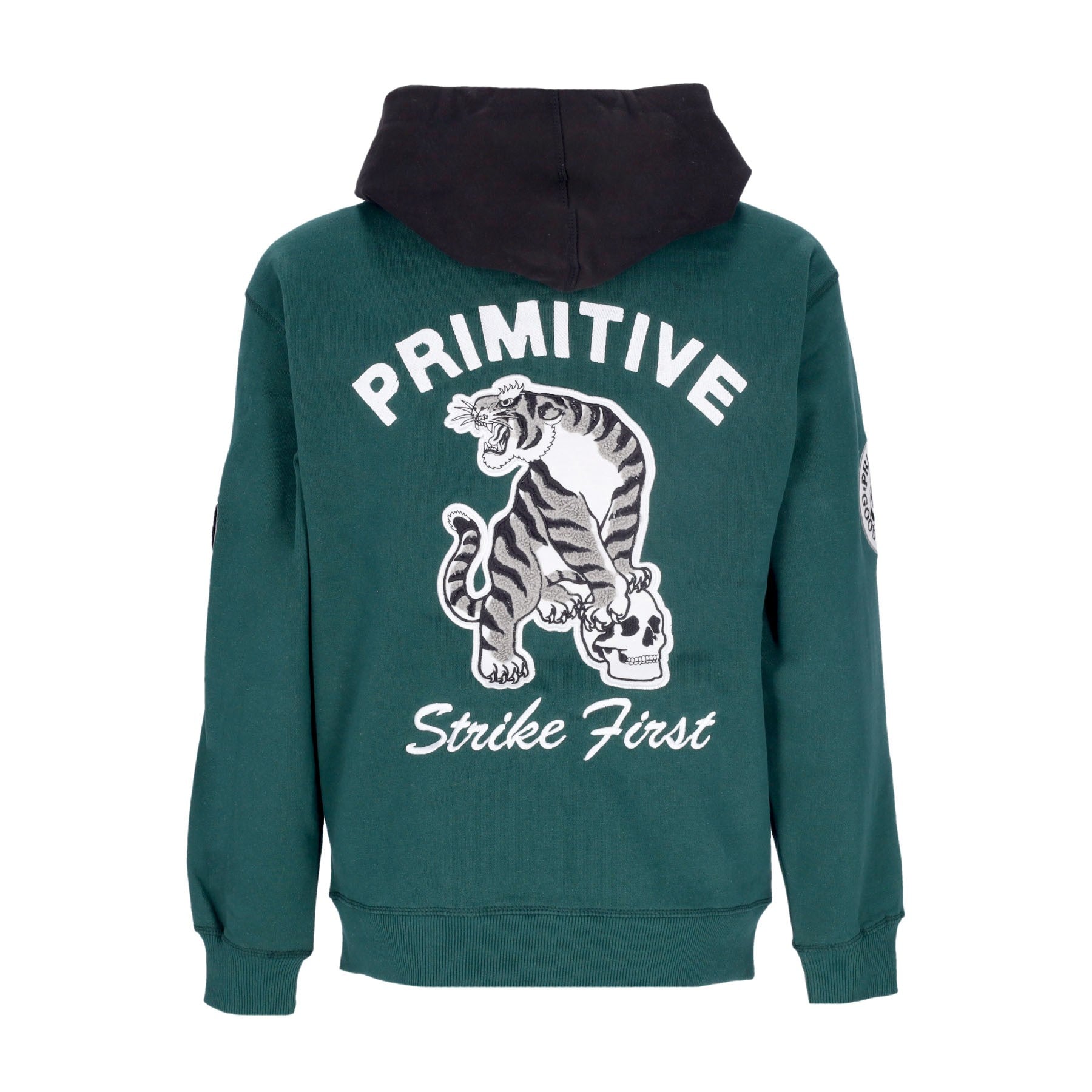 Primitive, Felpa Cappuccio Zip Uomo Alumni Zip Up Hoodie, 