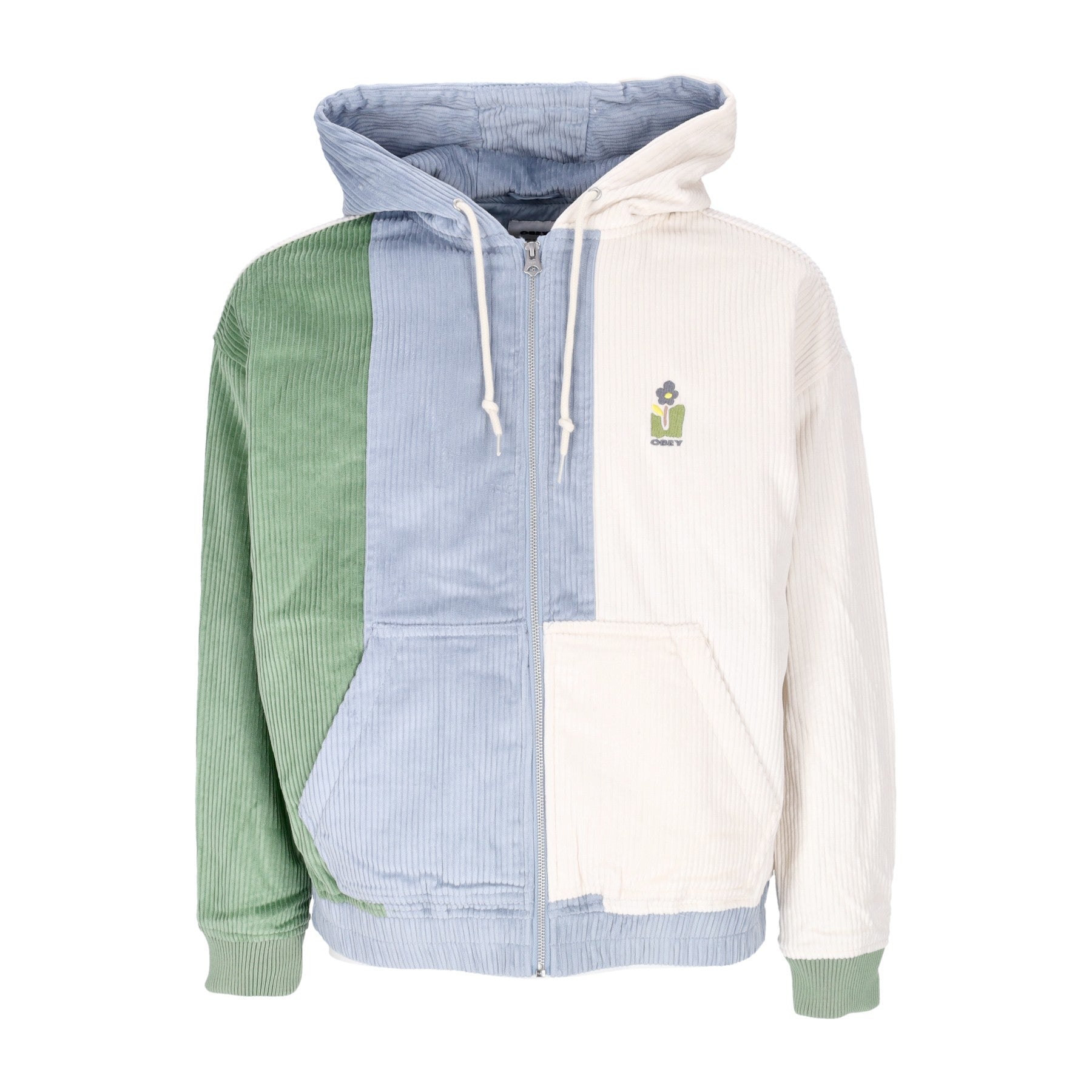 Obey, Giubbotto Donna Thea Jacket, Unbleached Multi