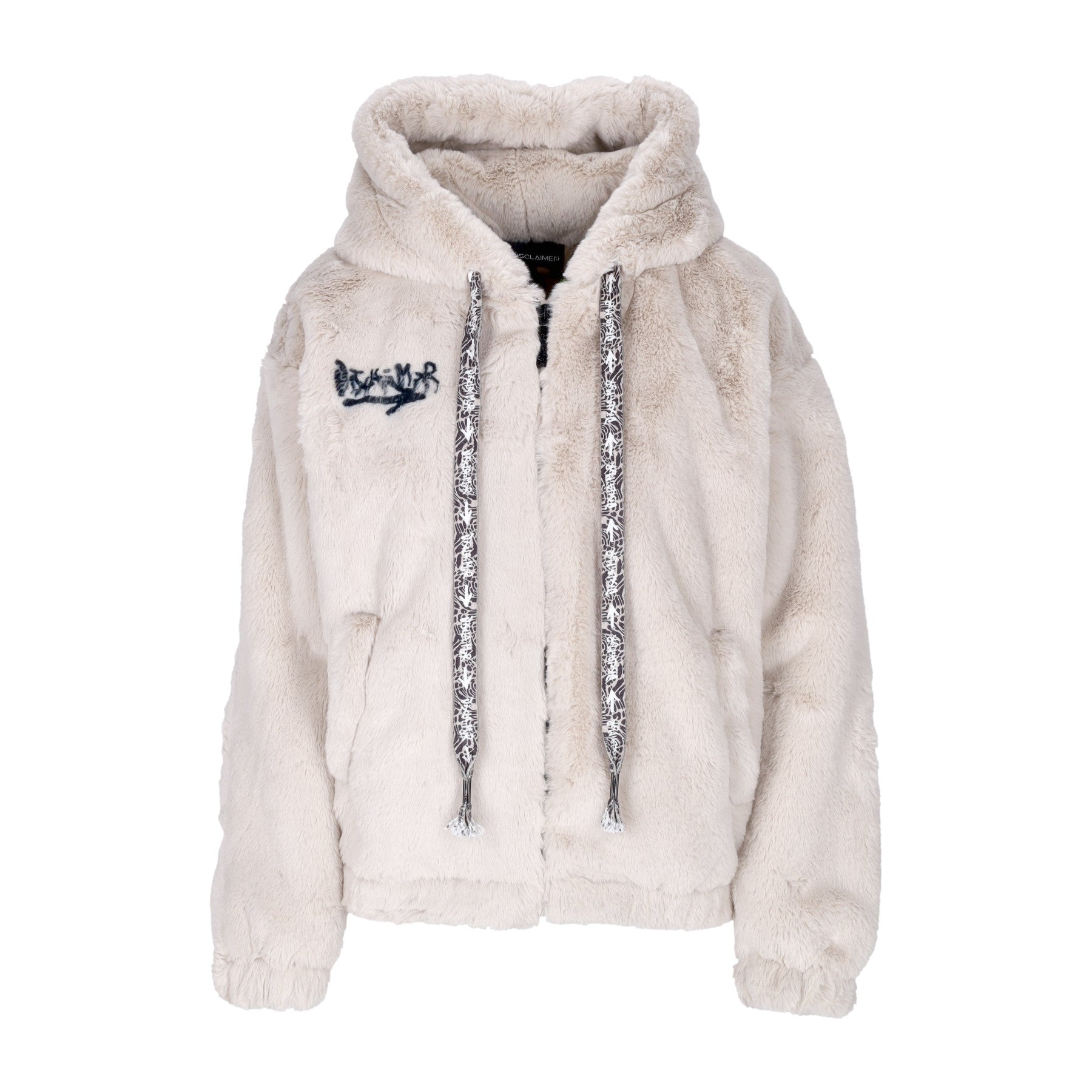 Women's Fur Eco-fur Jacket Off White