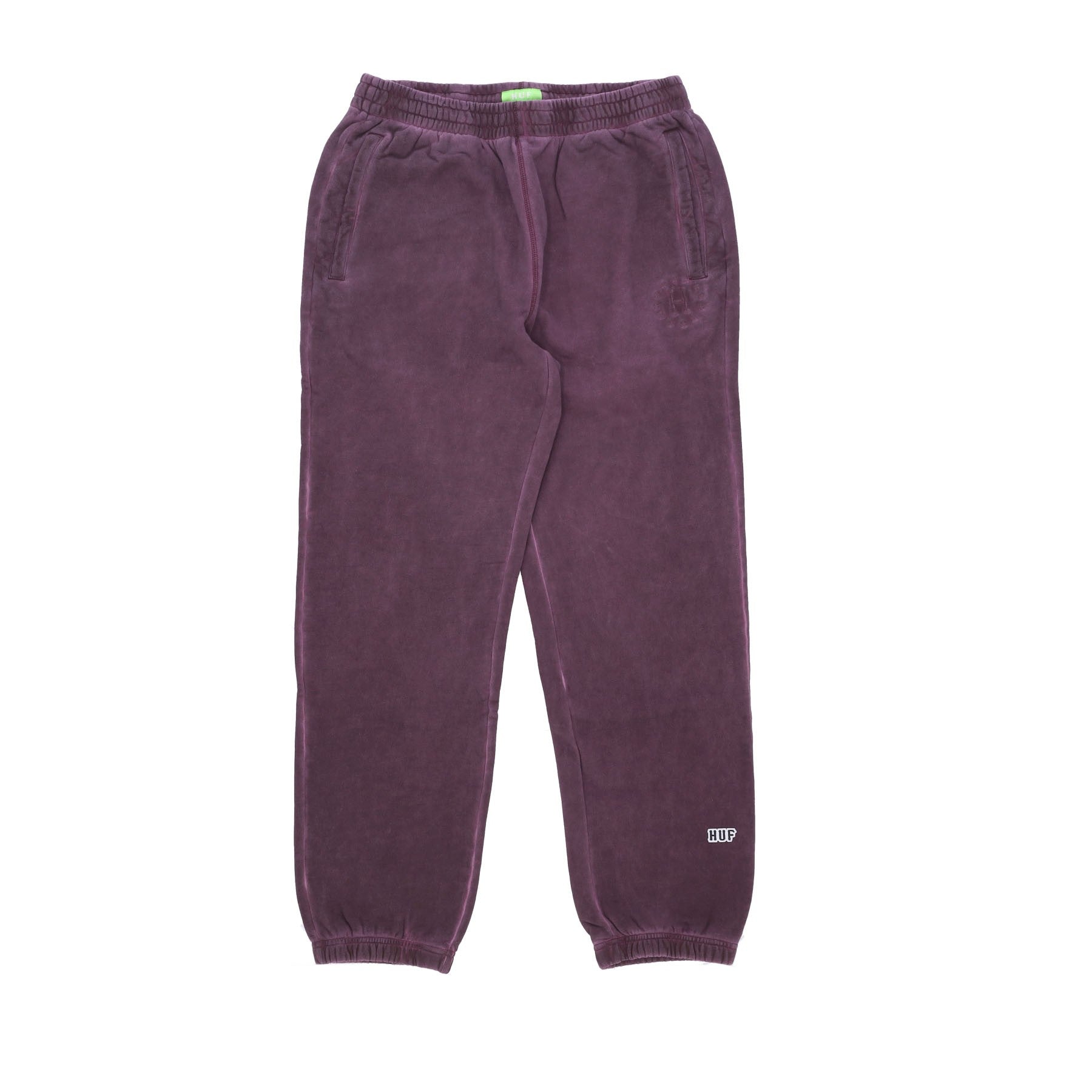 Huf, Pantalone Tuta Felpato Uomo 12 Galaxies Faded Fleece Pant, Wine
