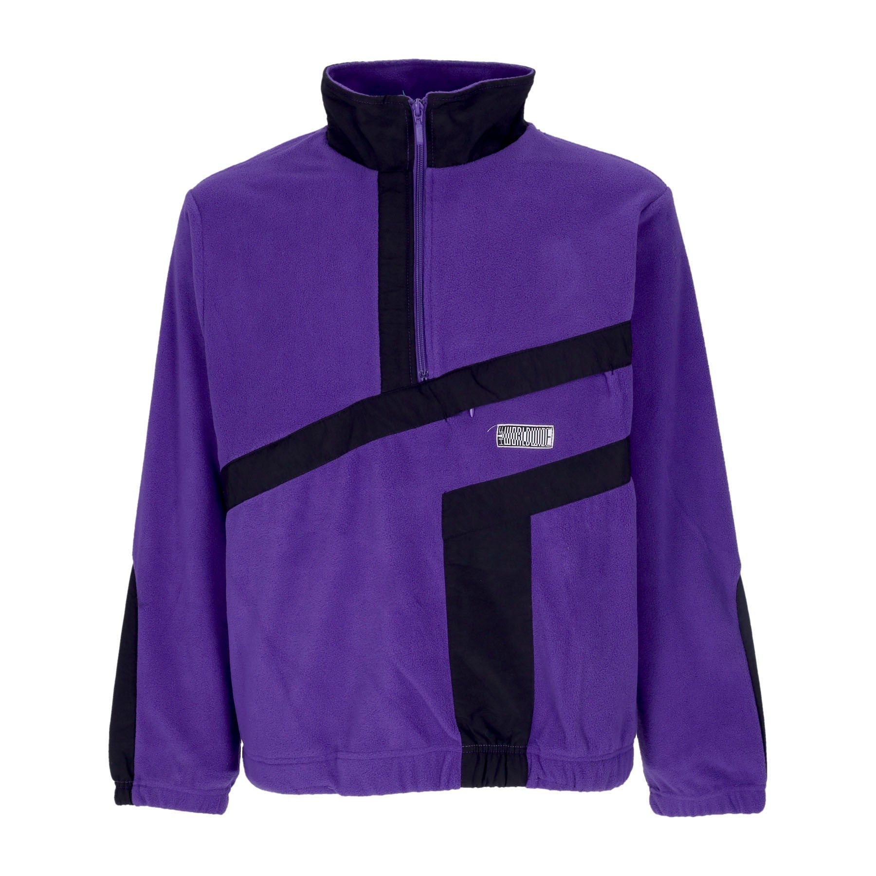 Huf, Felpa Collo Alto Uomo Range Quarter Zip Polar Fleece, Purple