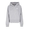 Nike, Felpa Cappuccio Donna Sportswear Club Fleece Oversized Hoodie Ssnl, Dk Grey Heather/white