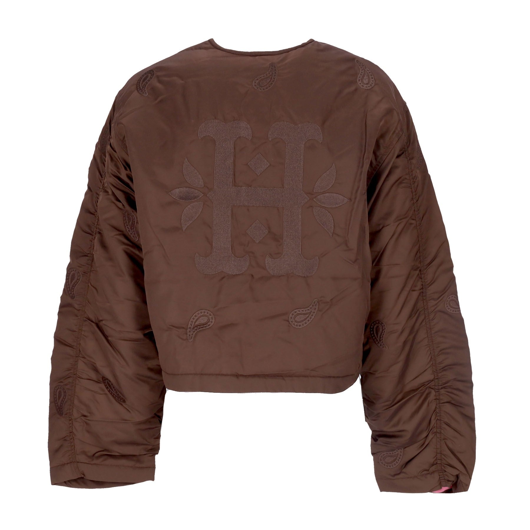 Huf, Giubbotto Corto Donna Paisley Satin Bomber, 