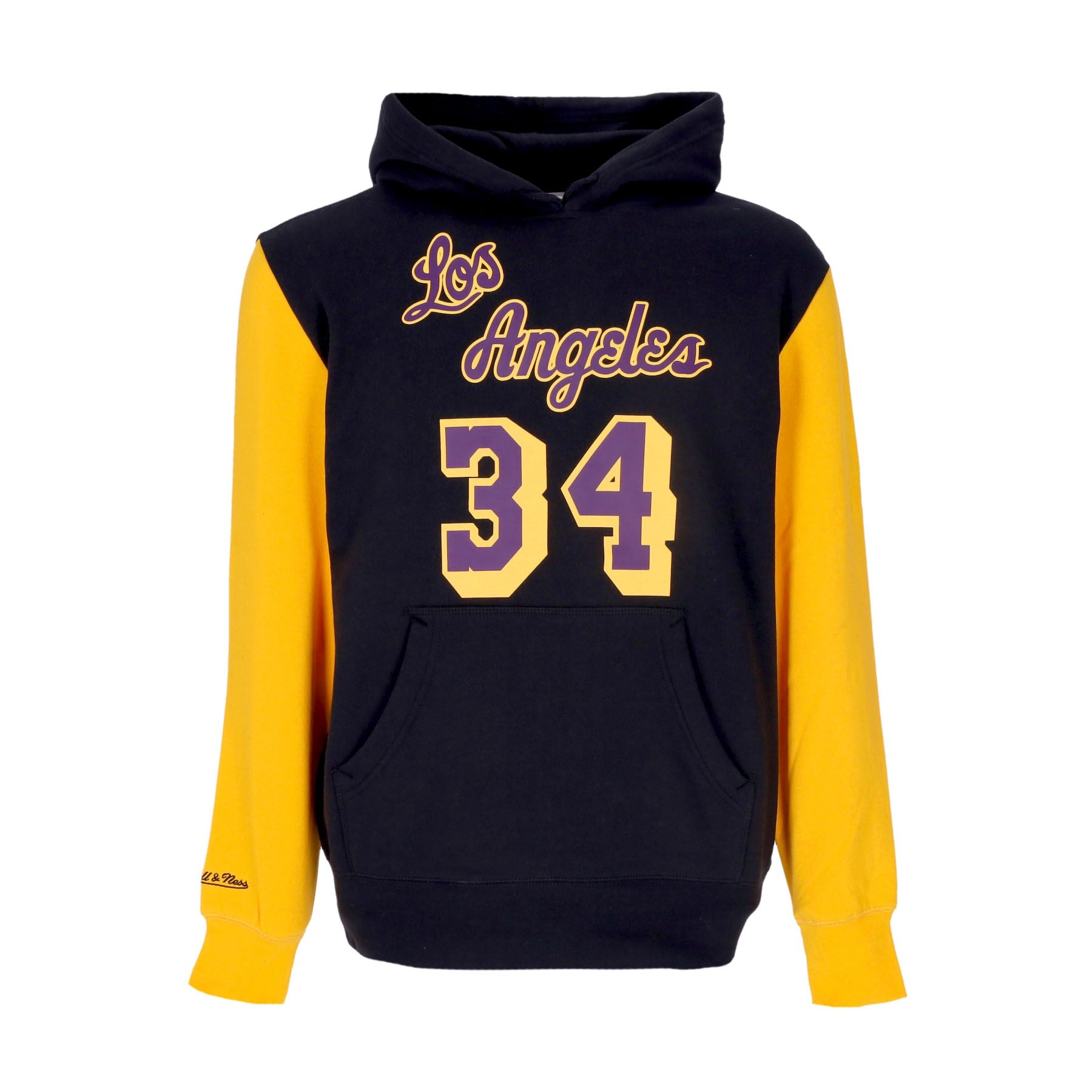 Mitchell & Ness, Felpa Cappuccio Uomo Nba Fashion Fleece Hoodie 2004 No 34 Shaquille O'neal Hardwood Classics Loslak, Original Team Colors