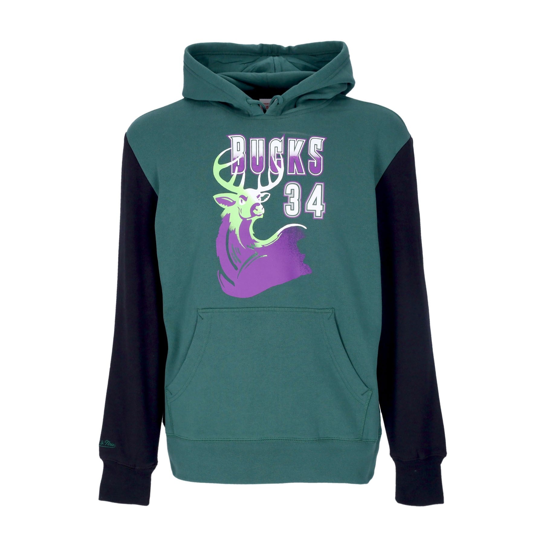 Mitchell & Ness, Felpa Cappuccio Uomo Nba Fashion Fleece Hoodie 1996 No 34 Ray Allen Hardwood Classics  Milbuc, Original Team Colors