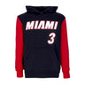 Mitchell & Ness, Felpa Cappuccio Uomo Nba Fashion Fleece Hoodie 2006 No 3 Dwyane Wade Hardwood Classics  Miahea, Original Team Colors