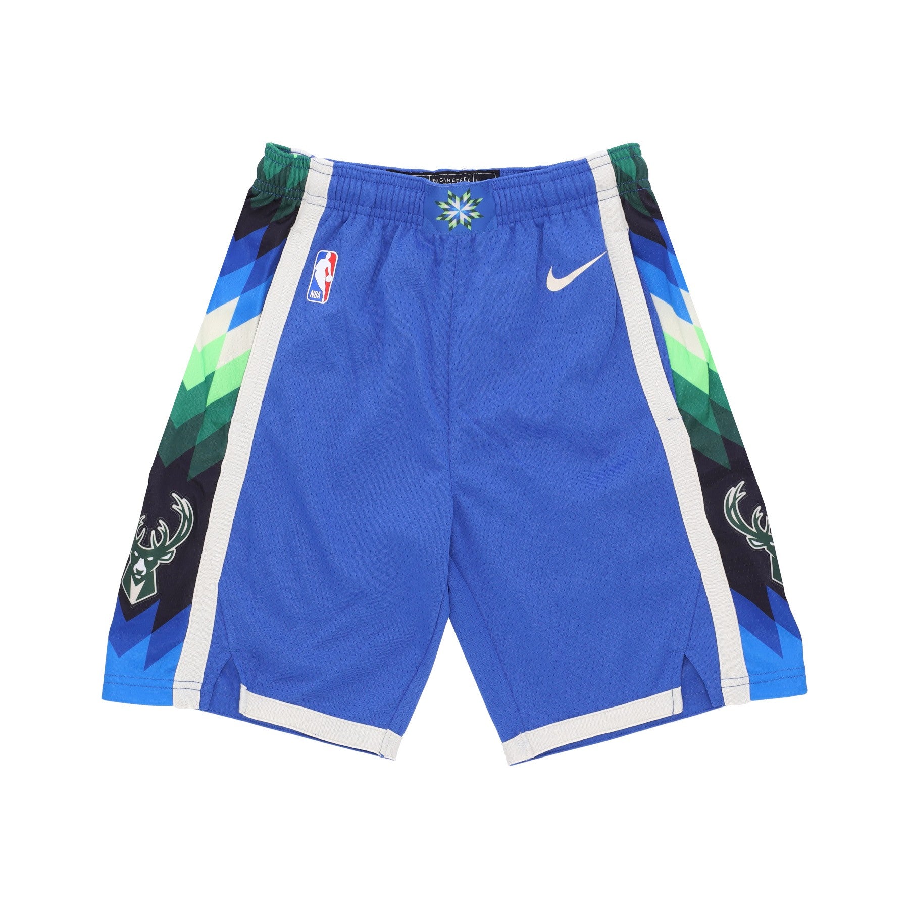 Nike Nba, Pantaloncino Basket Ragazzo Nba City Edition Swingman Short Milbuc, Original Team Colors