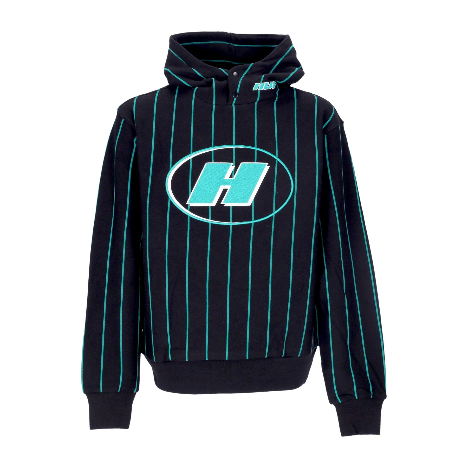 Huf, Felpa Cappuccio Uomo Capital Hoodie, Black