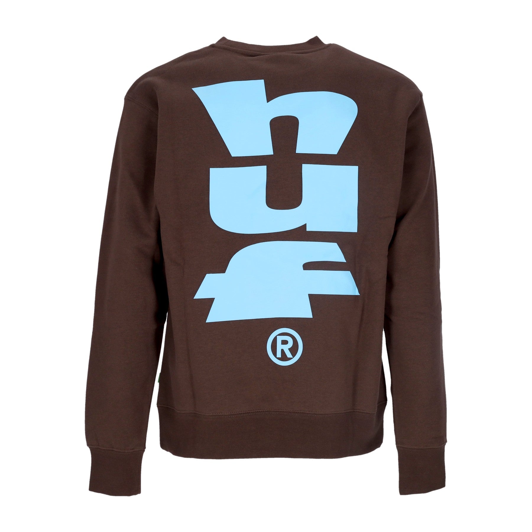 Huf, Felpa Girocollo Uomo Megablast Crewneck, Chocolate