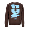 Huf, Felpa Girocollo Uomo Megablast Crewneck, Chocolate