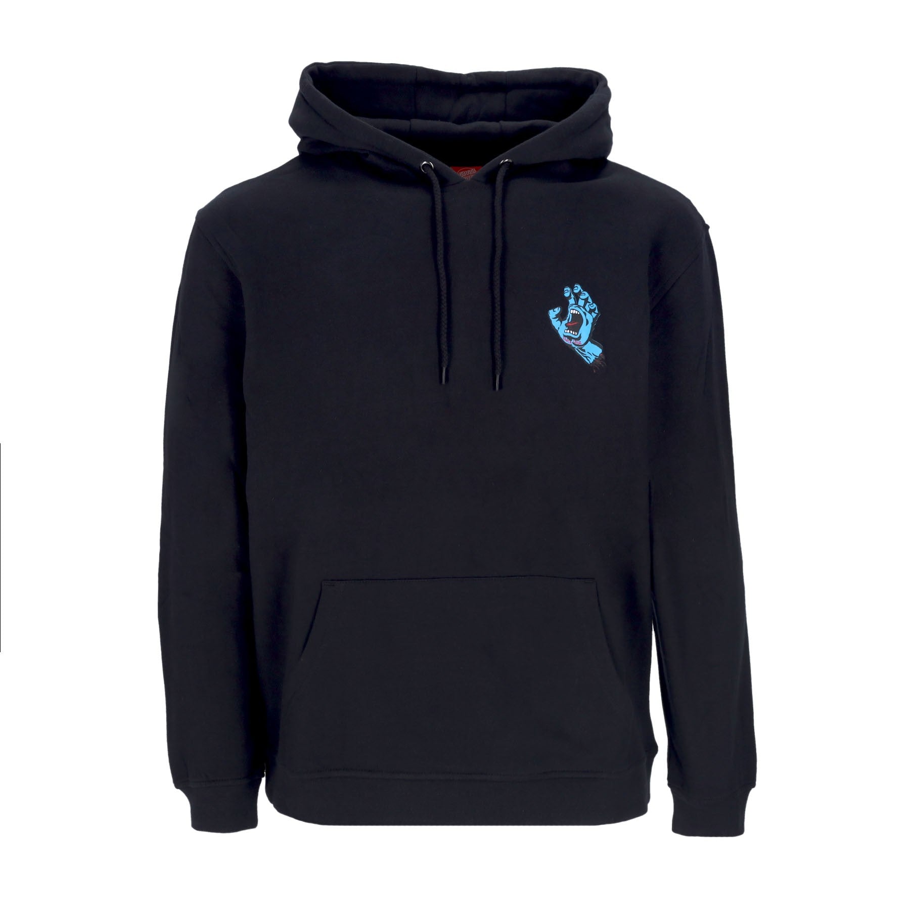 Santa Cruz, Felpa Cappuccio Uomo Screaming Hand Chest Hood, Black