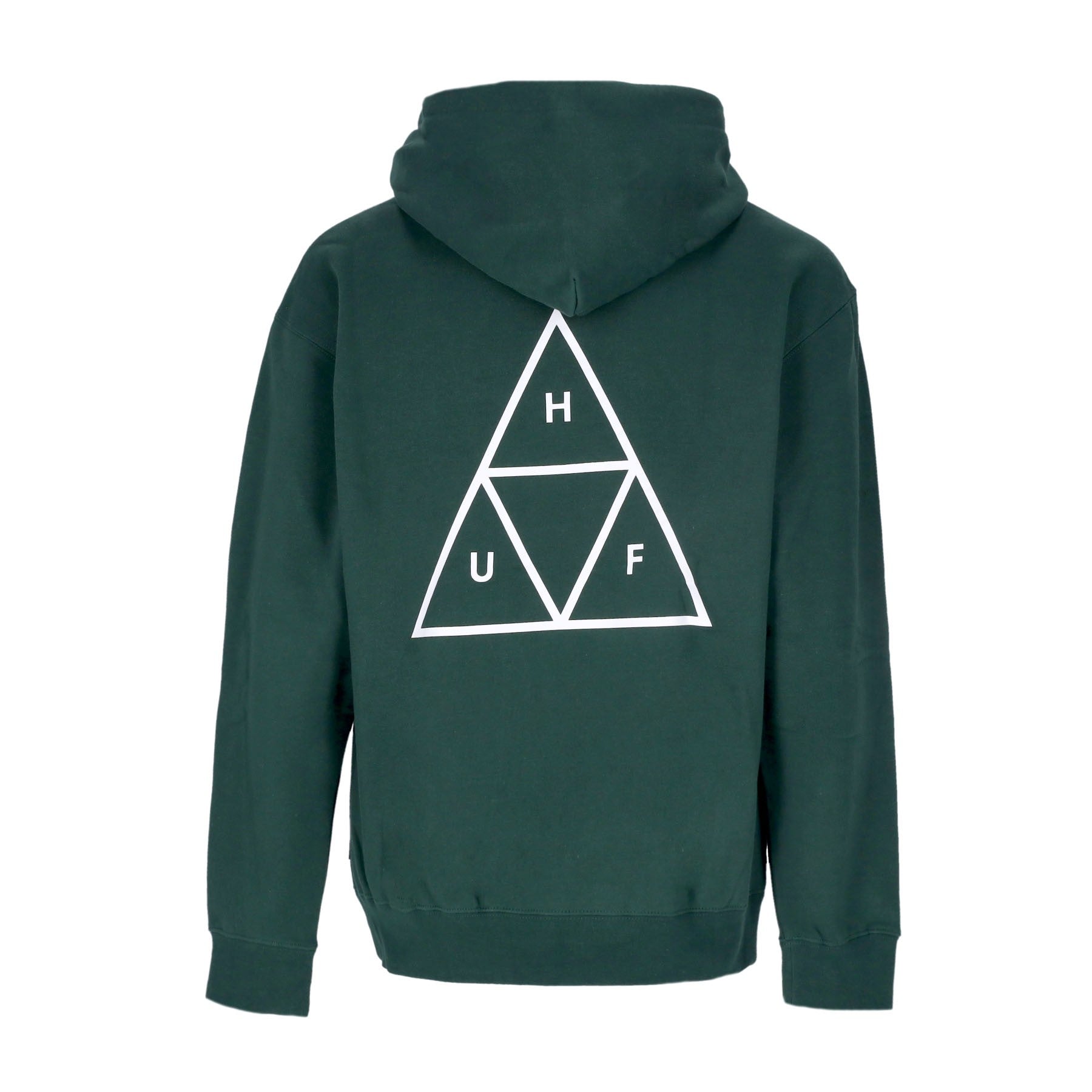 Huf, Felpa Cappuccio Uomo Essentials Tt P/o Hoodie, Forest Green