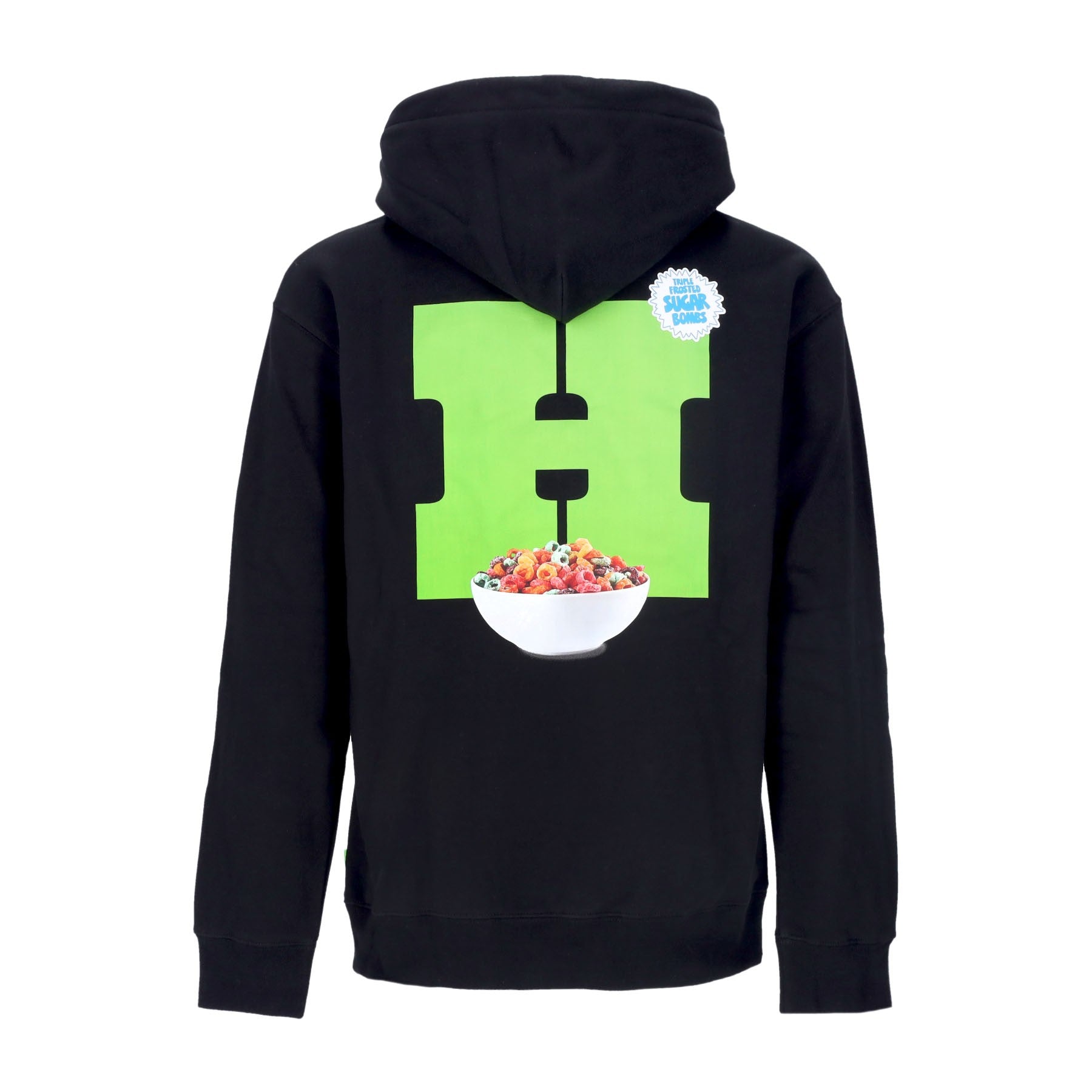 Huf, Felpa Cappuccio Uomo Cereal Killer Hoodie, Black