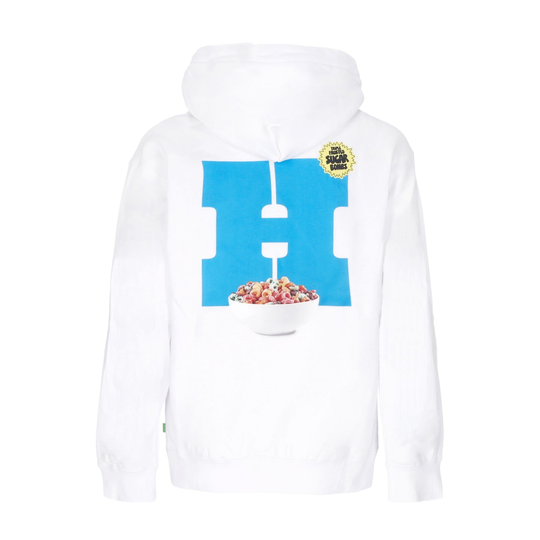 Huf, Felpa Cappuccio Uomo Cereal Killer Hoodie, White