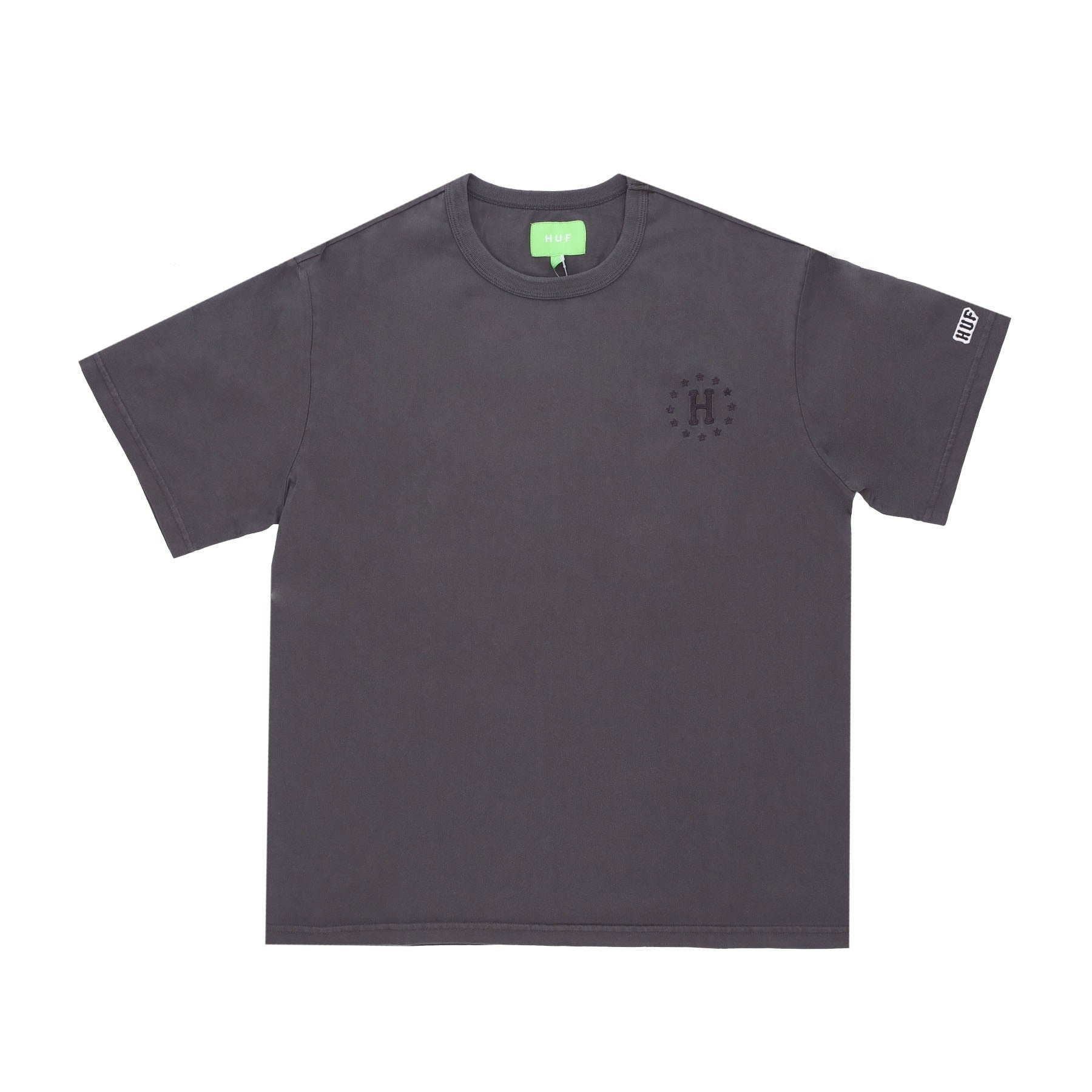 Huf, Maglietta Uomo 12 Galaxies Faded Relaxed Top, Gunmetal