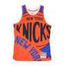 Mitchell & Ness, Canotta Tipo Basket Uomo Nba Big Face Fashion Tank 5.0 Hardwood Classics Neykni, Blue