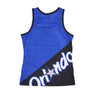 Mitchell & Ness, Canotta Tipo Basket Uomo Nba Big Face Fashion Tank 5.0 Hardwood Classics Orlmag, Blue