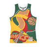 Mitchell & Ness, Canotta Tipo Basket Uomo Nba Big Face Fashion Tank 5.0 Hardwood Classics Seasup, Green