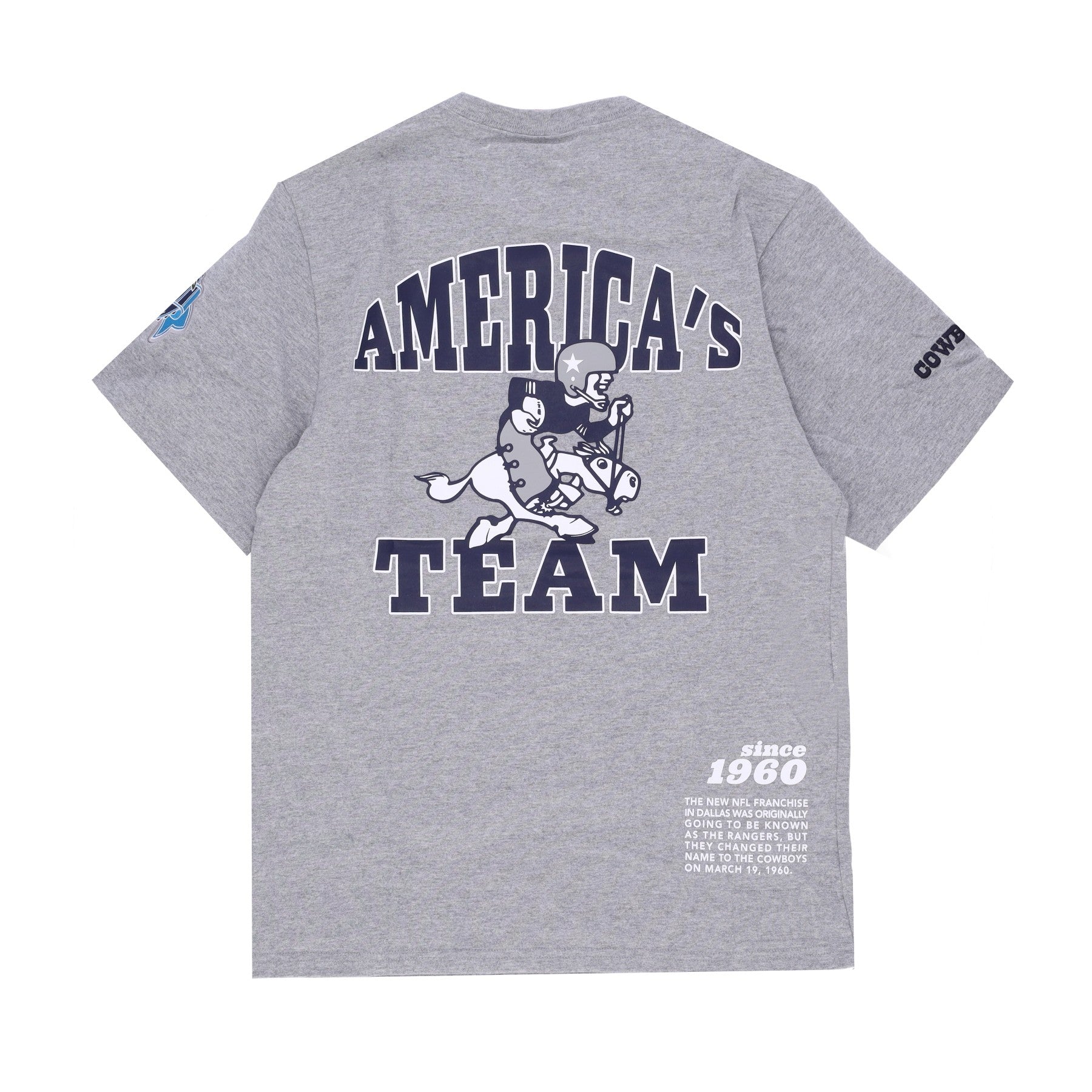 NFL Team Origins Top Dalcow Grey Heather T -Shirt