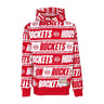 Mitchell & Ness, Felpa Cappuccio Uomo Nba Teamwrap Hoodie Hardwood Classics Houroc, Red