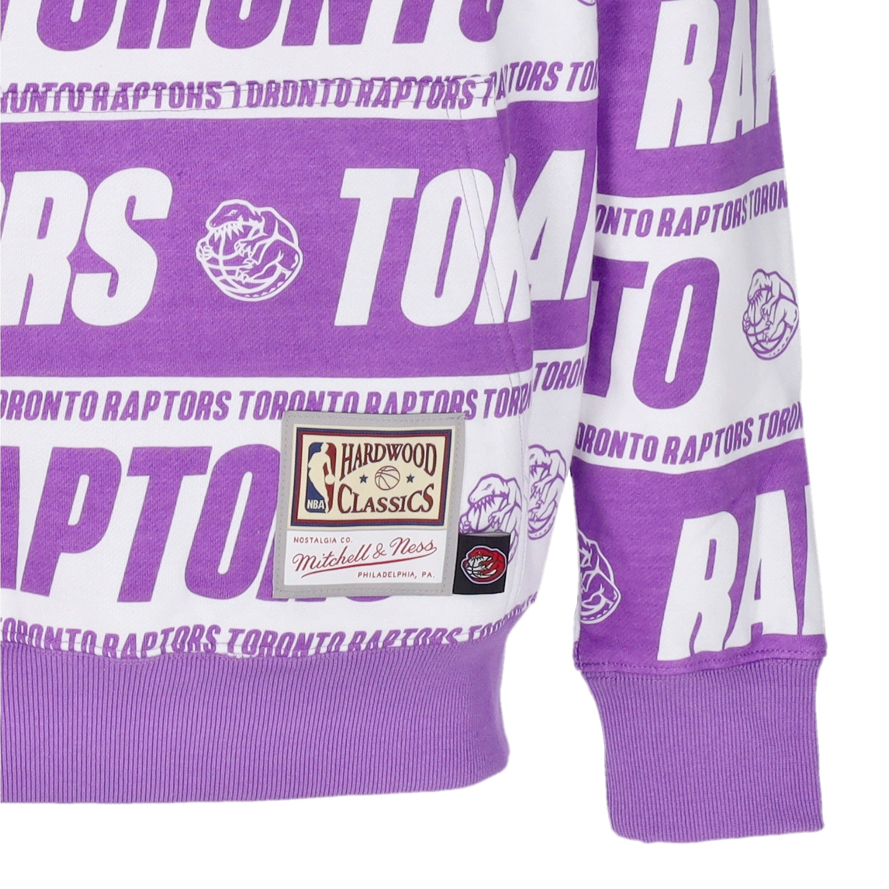 Mitchell & Ness, Felpa Cappuccio Uomo Nba Teamwrap Hoodie Hardwood Classics Torrap, 