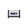 Obey, Portafoglio Uomo Bold Logo Trifoid Wallet, White