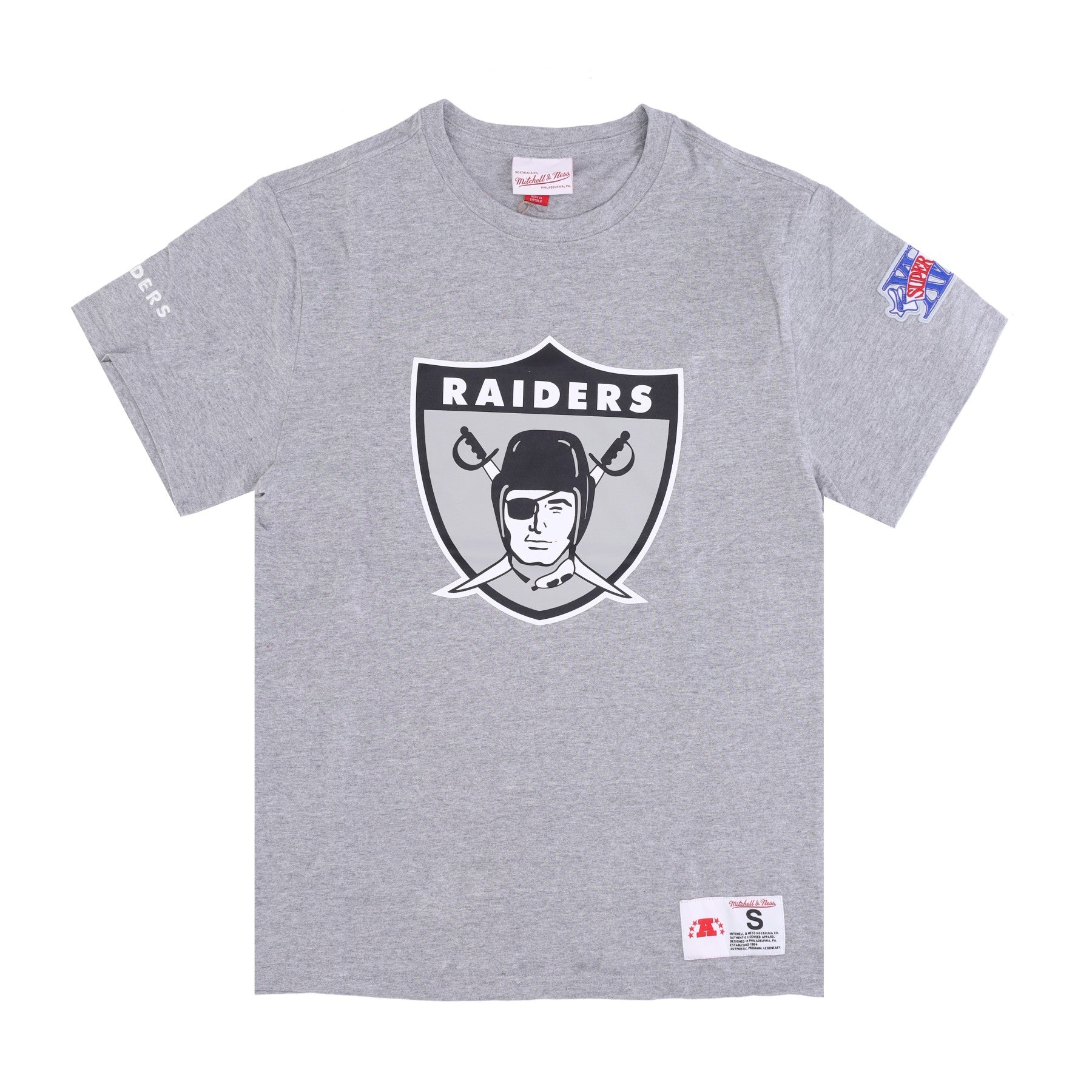 Mitchell & Ness, Maglietta Uomo Nfl Team Origins Top Oakrai, Grey Heather