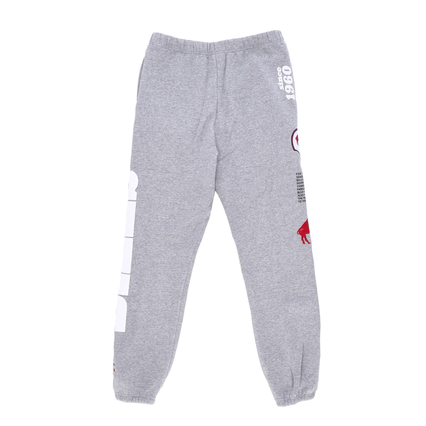 Mitchell & Ness, Pantalone Tuta Felpato Uomo Nfl Team Origins Fleece Pant Bufbil, 