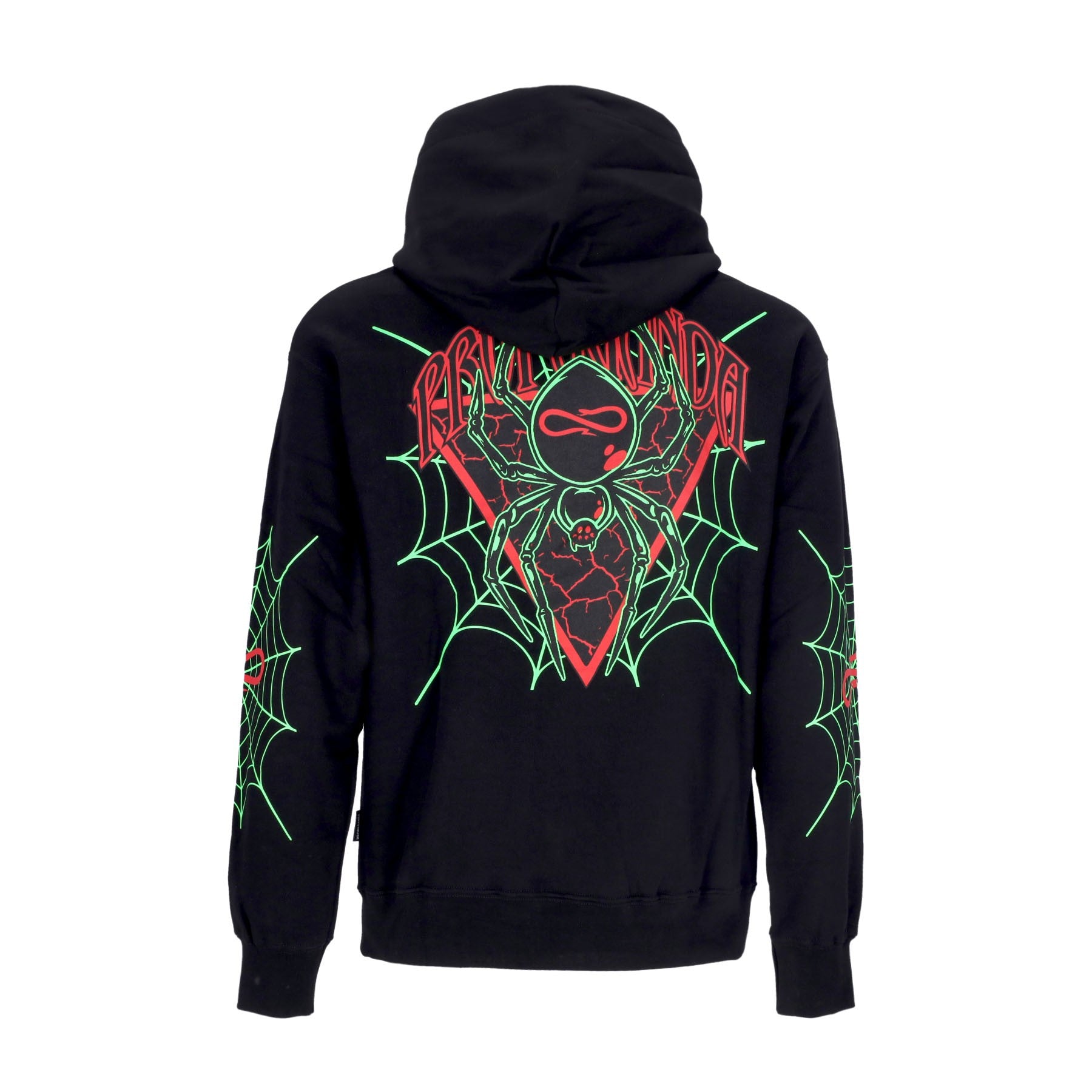 Propaganda, Felpa Cappuccio Uomo Triangle Web Hoodie, Black