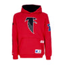 Mitchell & Ness, Felpa Cappuccio Uomo Nfl Team Origins Fleece Hoodie Atlfal, Scarlet