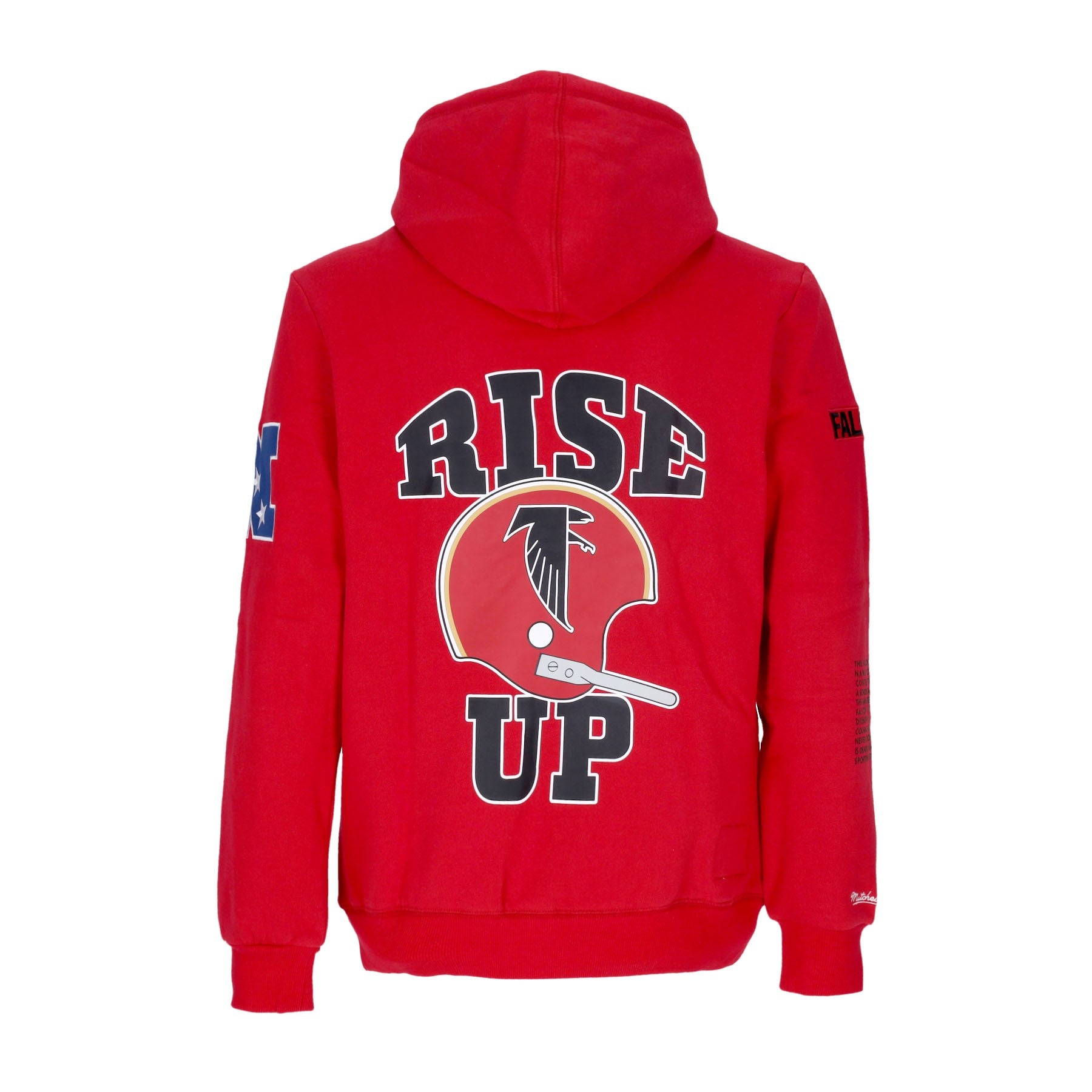 Mitchell & Ness, Felpa Cappuccio Uomo Nfl Team Origins Fleece Hoodie Atlfal, 