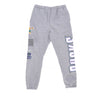 Mitchell & Ness, Pantalone Tuta Felpato Uomo Nba Team Origins Fleece Pant Hardwood Classics Milbuc, Grey Heather