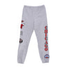 Mitchell & Ness, Pantalone Tuta Felpato Uomo Nba Team Origins Fleece Pant Hardwood Classics Chibul, Grey Heather
