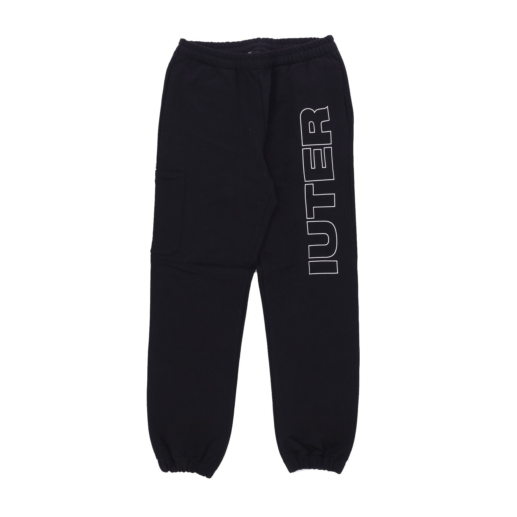 Iuter, Pantalone Tuta Leggero Uomo Family Sweatpant, Black