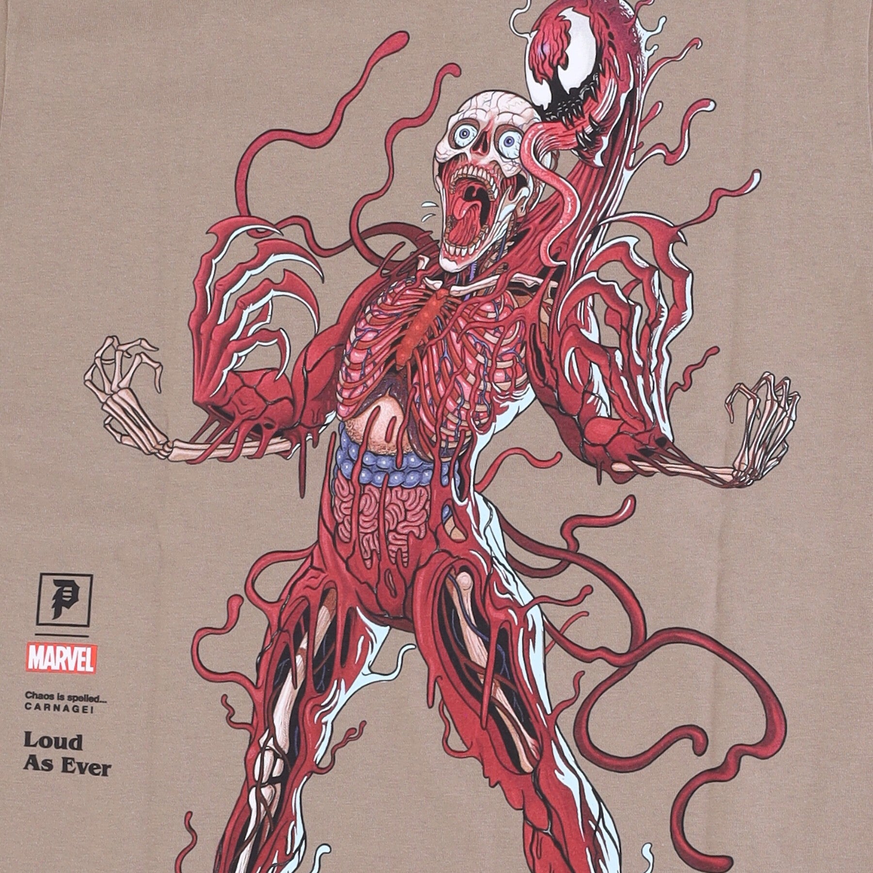 Primitive, Maglietta Uomo Carnage Tee X Marvel X Nychos, 