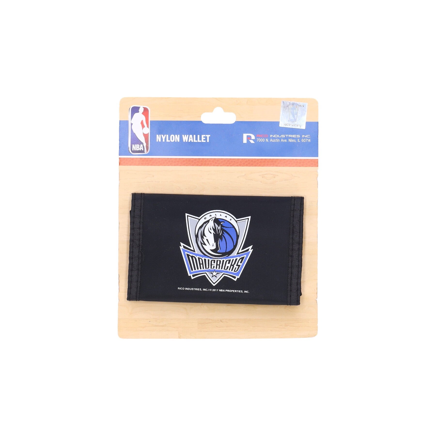 Rico Industries, Portafoglio Uomo Nba Tri Fold Wallet Dalmav, Original Team Colors