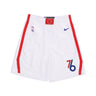Nike Nba, Pantaloncino Basket Uomo Nba City Edition 22 Dri-fit Swingman Shorts Phi76e, White/rush Blue