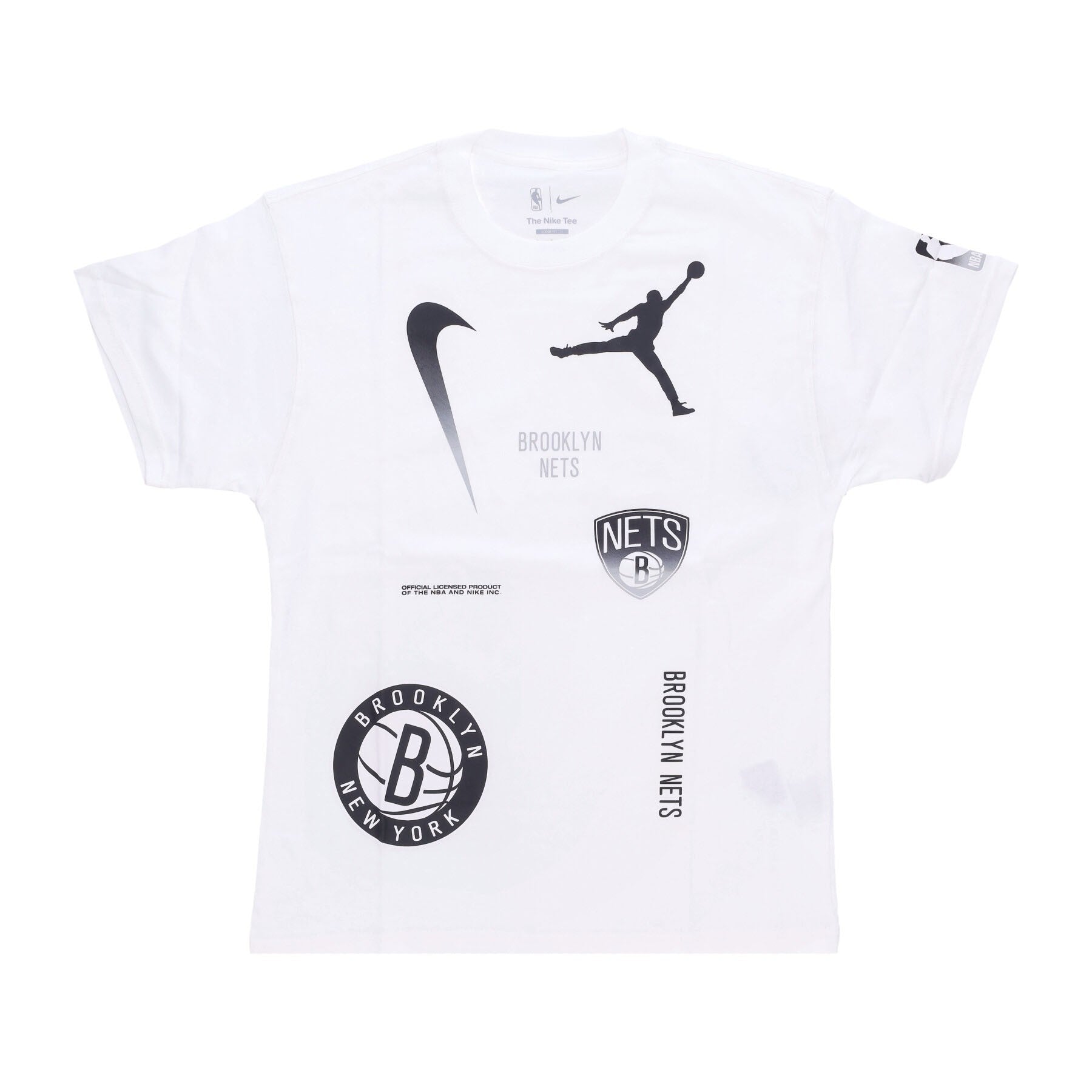 Jordan Nba, Maglietta Uomo Nba Courtside Statement Max90 Tee Bronet, White