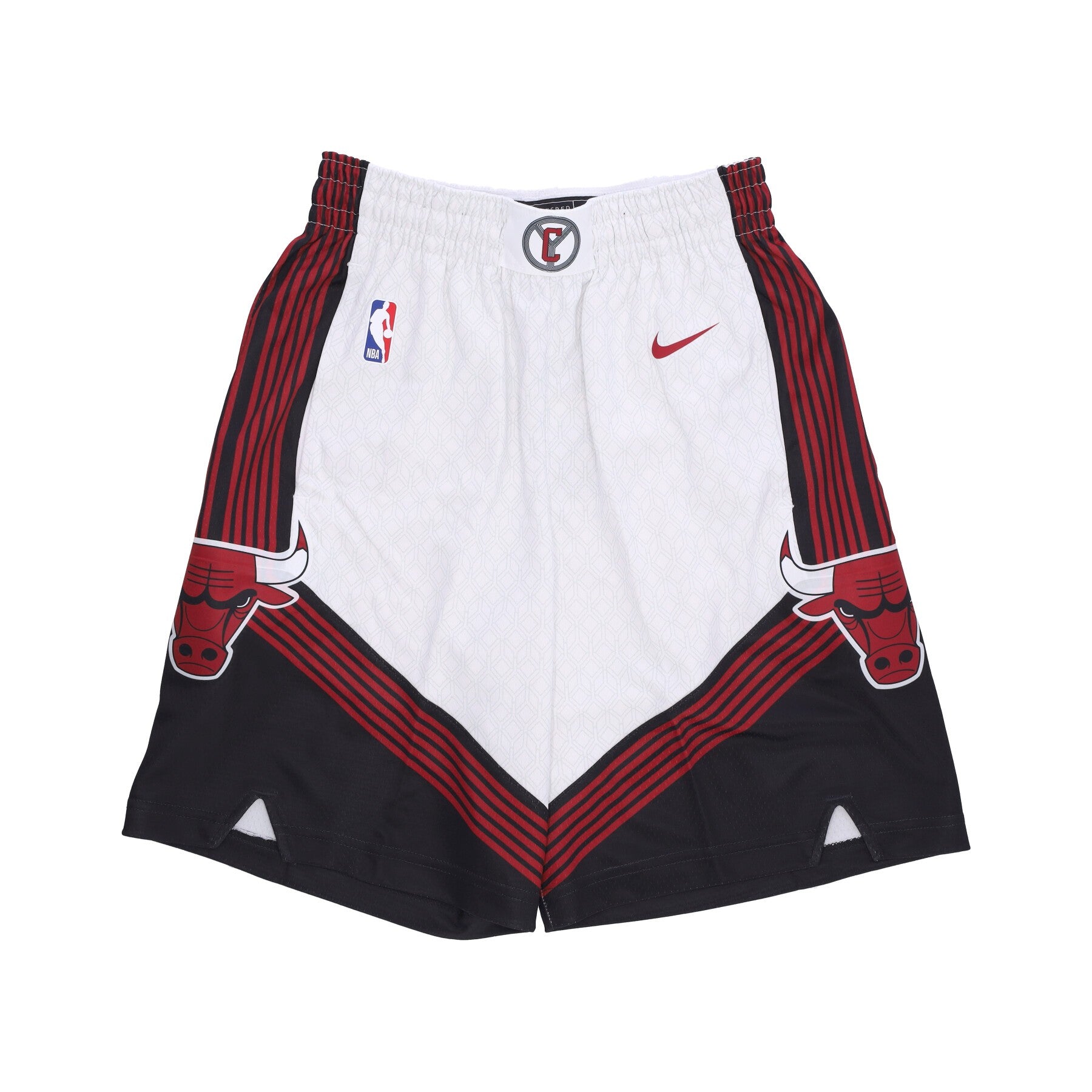 Nike Nba, Pantaloncino Basket Uomo Nba City Edition 22 Dri-fit Swingman Short Chibul, White/team Crimson