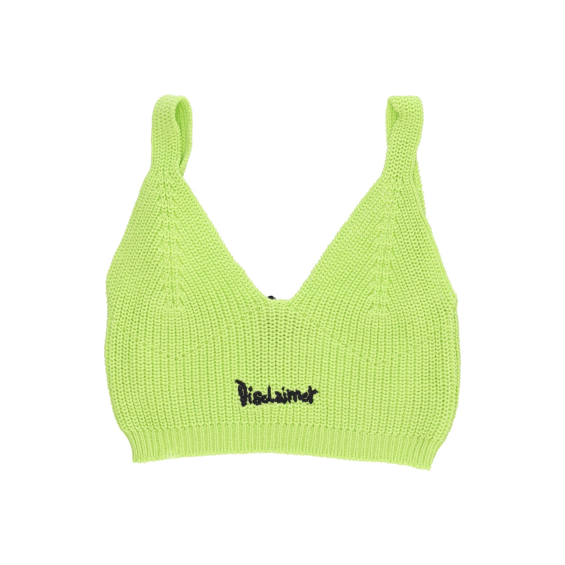 Women's Logo Knitted Top Fluo Yellow